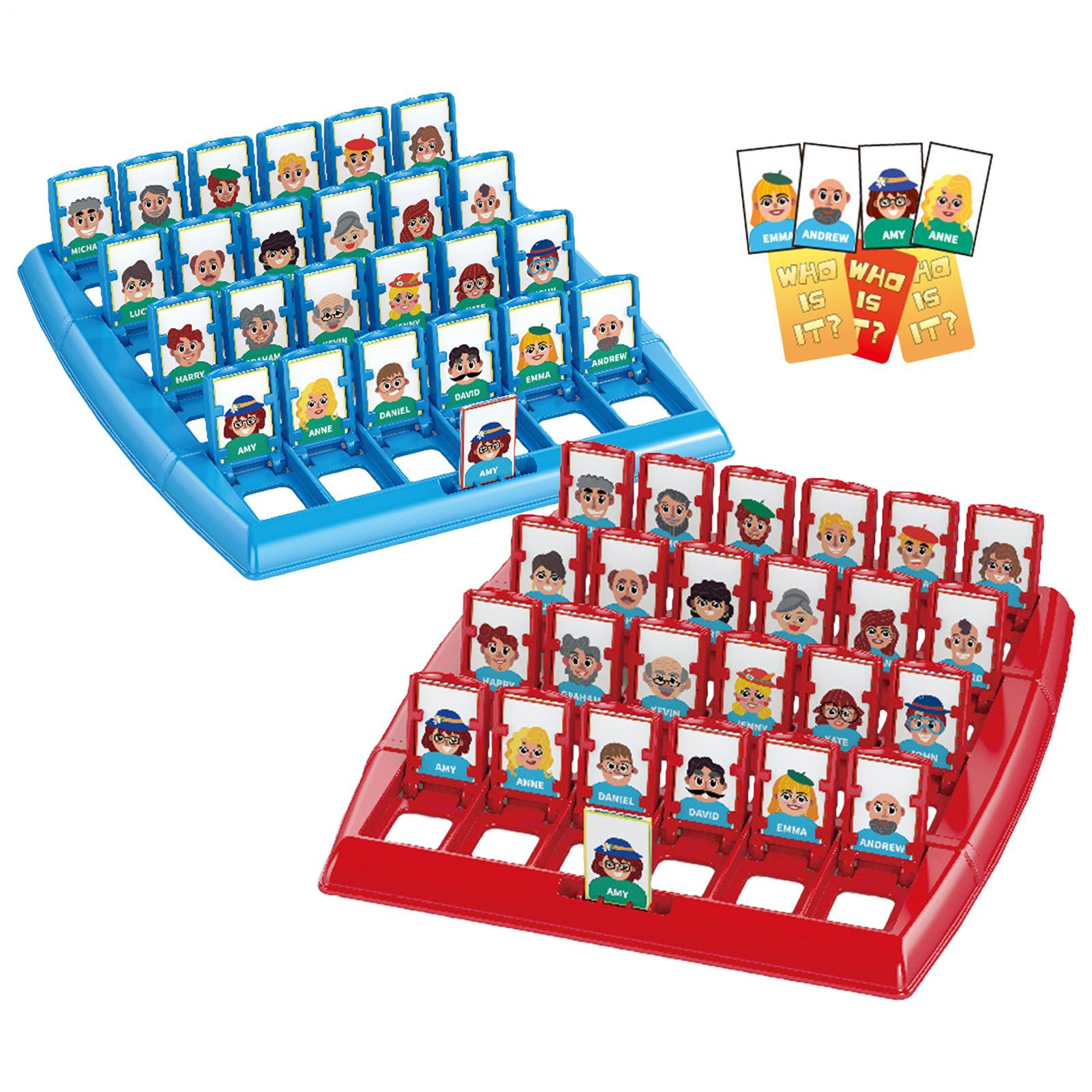 Board Game Guess Who - Two-Player Educational Toy Interactive Memory Logic