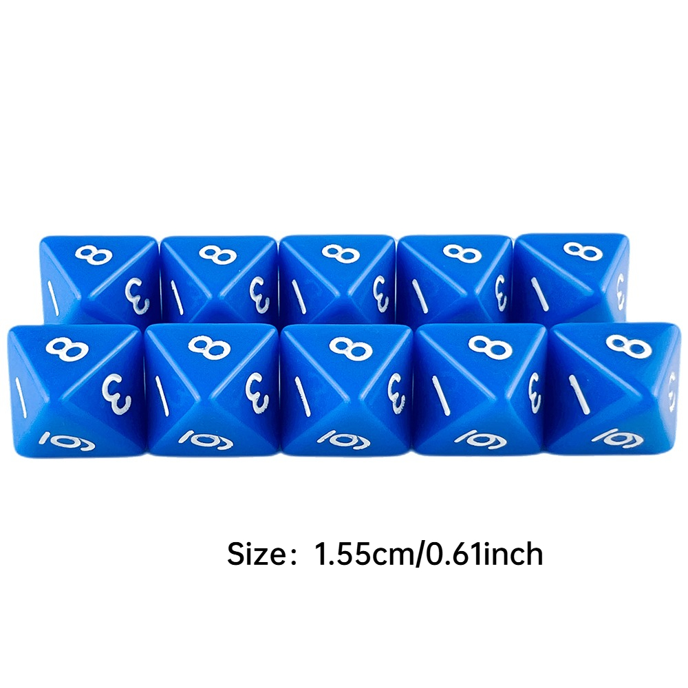 D8 Polyhedral Dice Set 10pcs O - Board Game Digital recension och pris