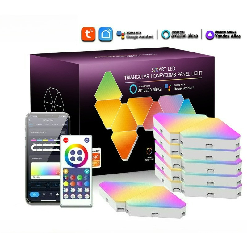 Tuya WiFi RGB Triangle Quantum - Board Game Room recension och pris