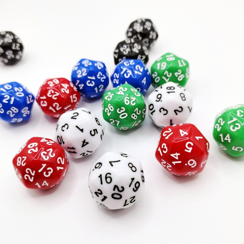 5pcs Cube 30 Sides D30 dungeon - Board Game Yahtzee recension och pris