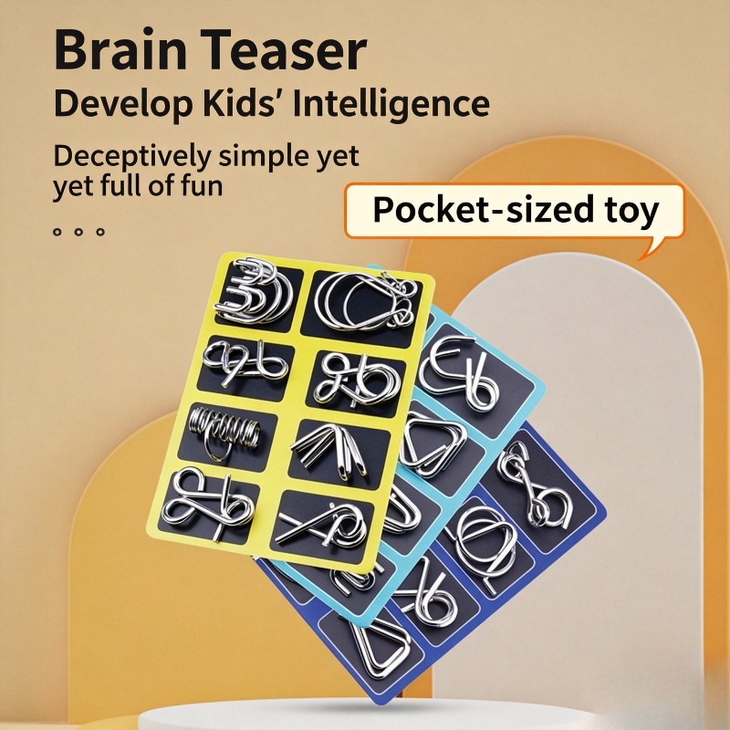 8 Pieces Metal Puzzle Set Clas - Board Game Pdf recension och pris