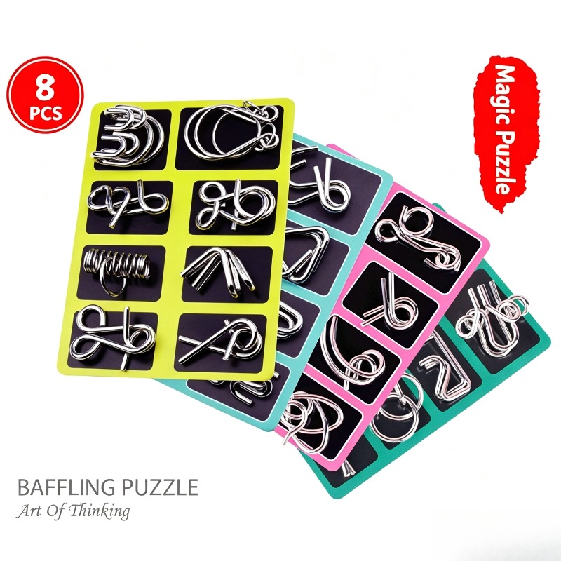 8 Pieces Metal Puzzle Set Clas - Board Game Pdf recension och pris