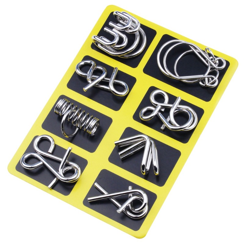 8 Pieces Metal Puzzle Set Clas - Board Game Pdf recension och pris