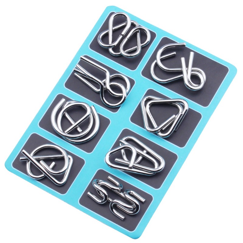 8 Pieces Metal Puzzle Set Clas - Board Game Pdf recension och pris
