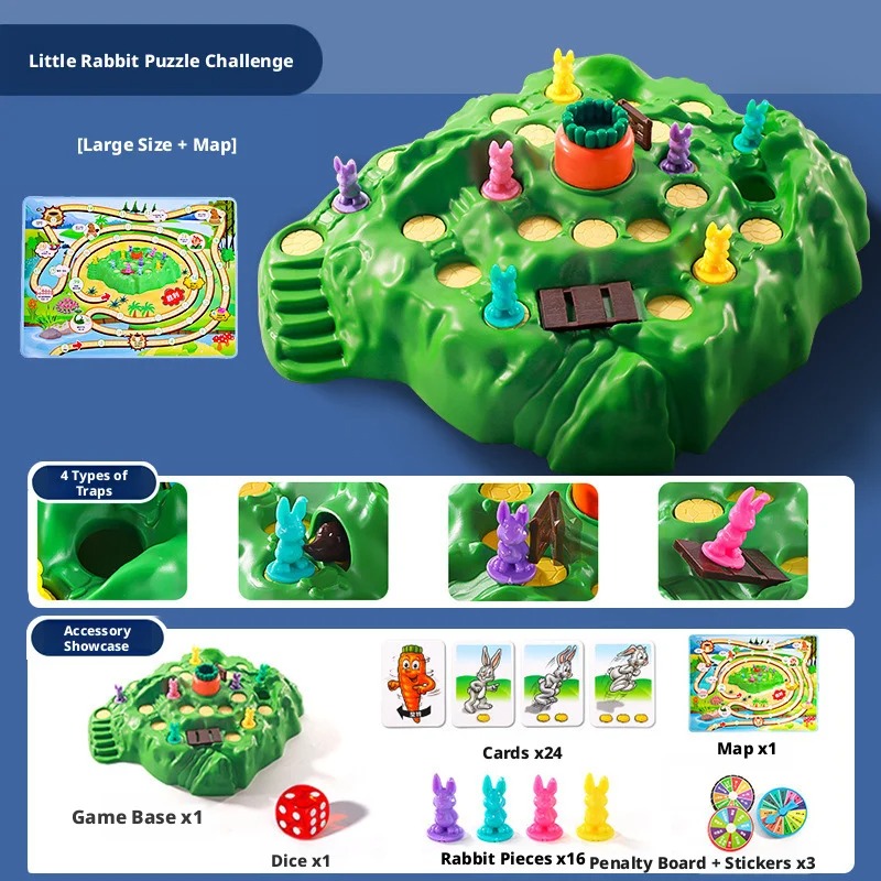 Hot Sale Fun Toy Rabbit Trap U - Board Game Heat recension och pris