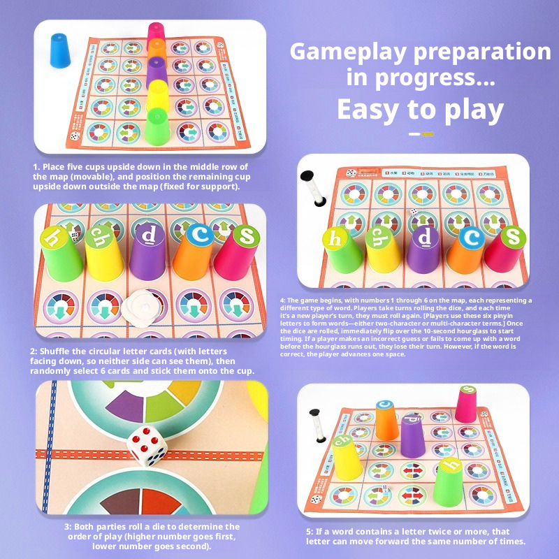 Hot Kids Chinese Pinyin Matchi - Board Game For 6 Years Old recension och pris