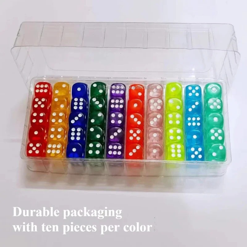 100 Pieces Colored 14mm Acryli - Board Game Digital recension och pris