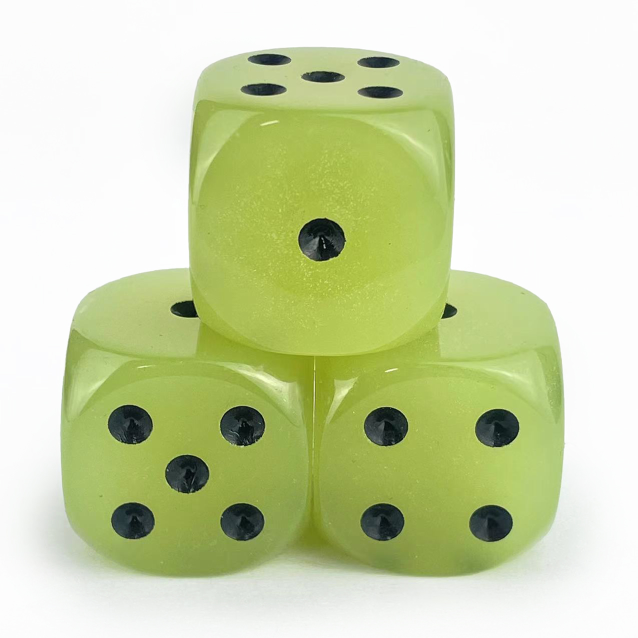 3-Pack 30mm D6  Glow in The Da - Board Game Yahtzee recension och pris