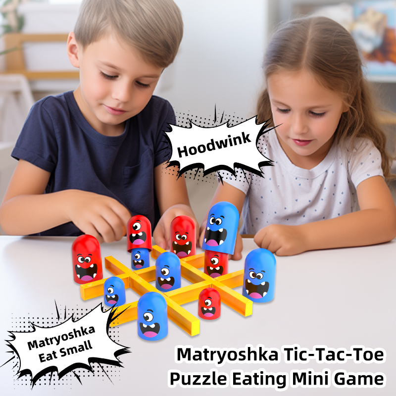 Tic-Tac-Toe Eat-and-Be-Sized S - Board Game For 6 Years Old recension och pris
