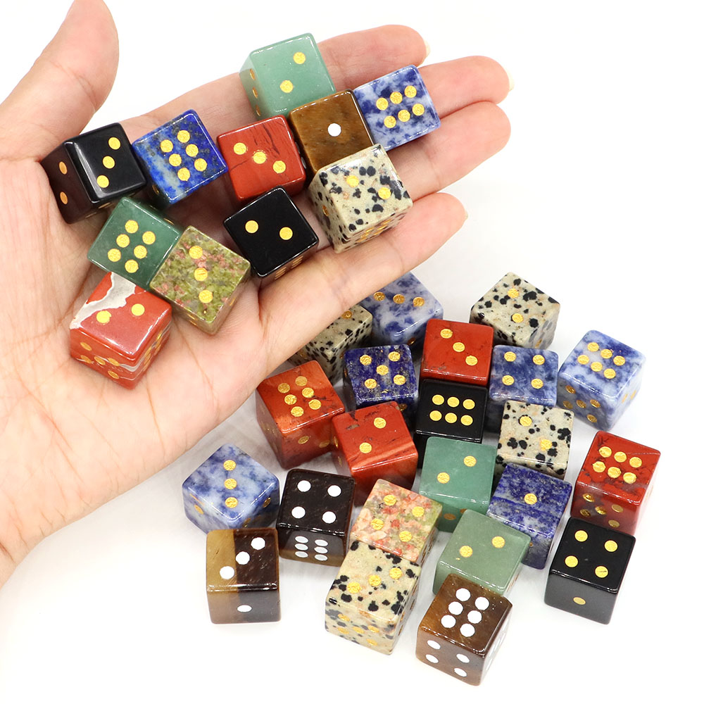 15mm Natural Stone Six Sided D - Board Game Digital recension och pris