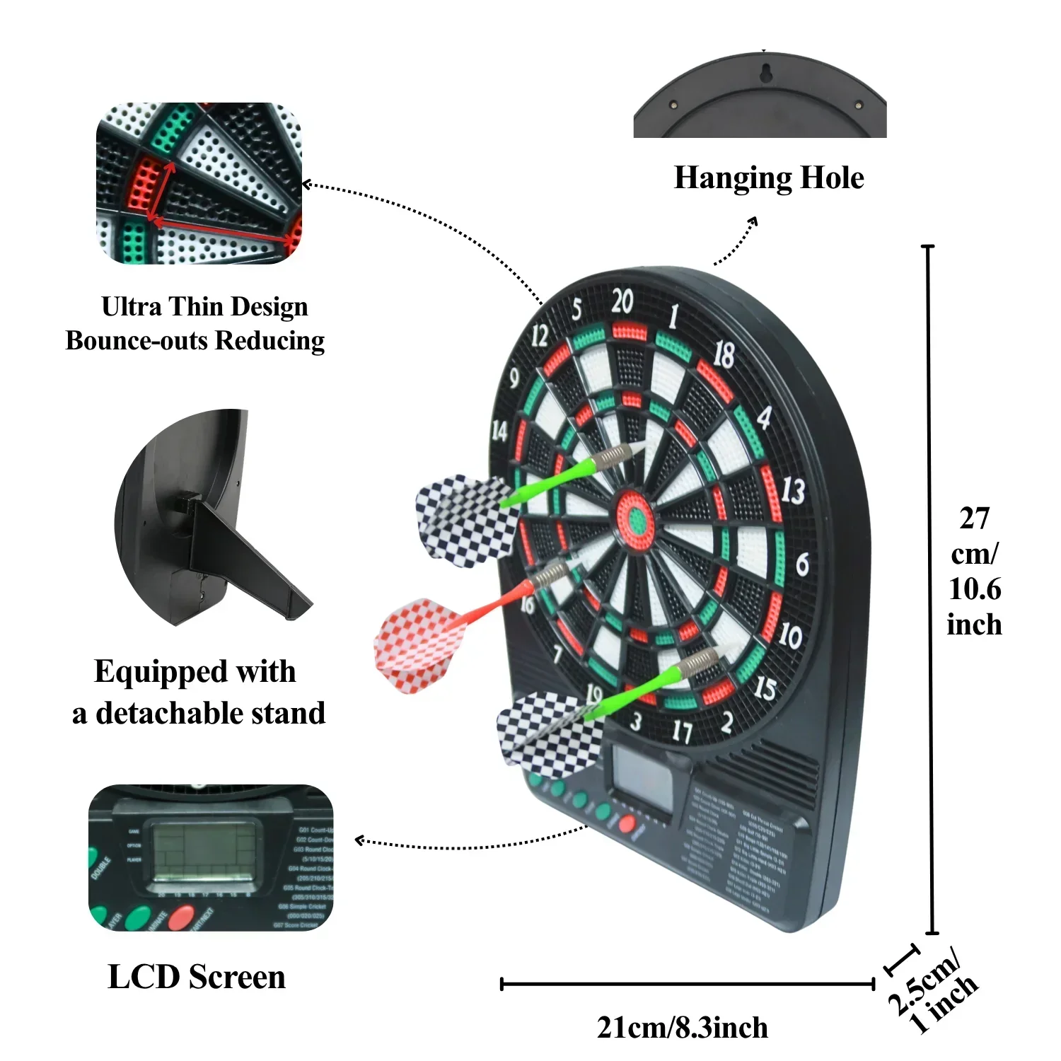 Portable Electronic Dartboard  - Board Game Digital recension och pris