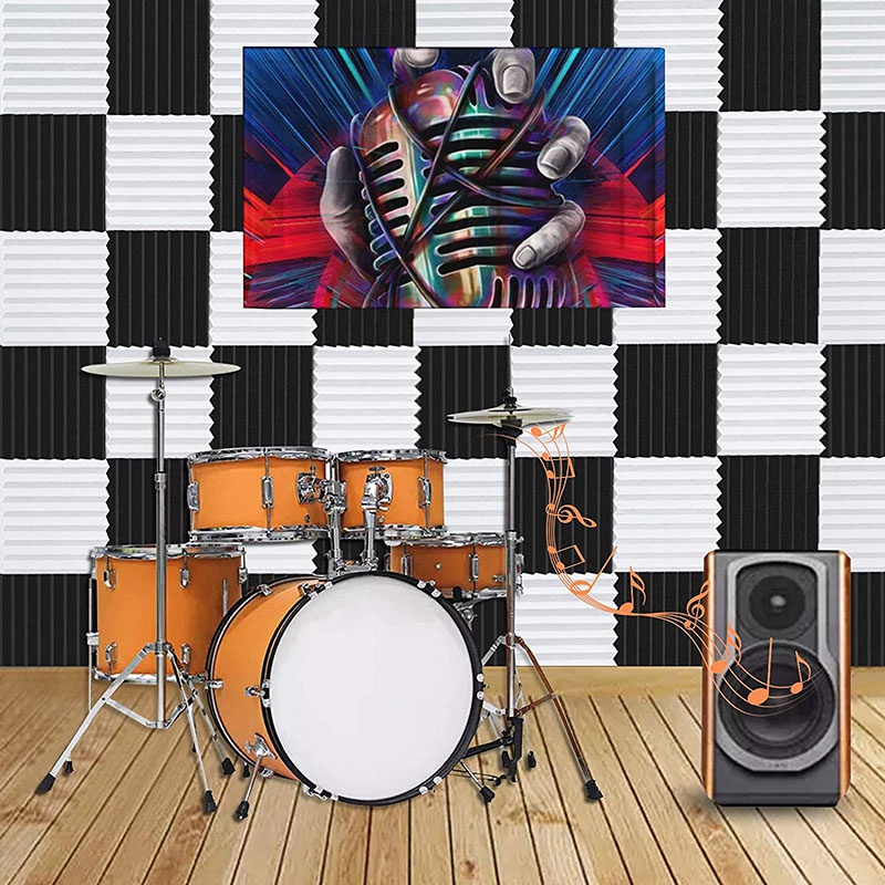 AT02-12 Pcs Acoustic Foam Boar - Board Game Room recension och pris
